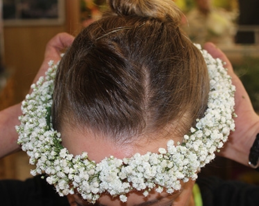 Diadema nube natural